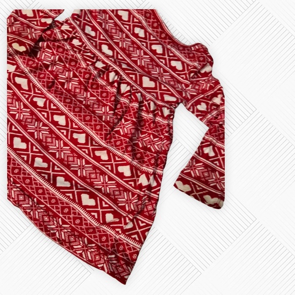 🌈2/10$ 🎄👍*GUC* OLD NAVY | 18 mo | Red and White hearts 🤍 long sleeves dress - Picture 6 of 13